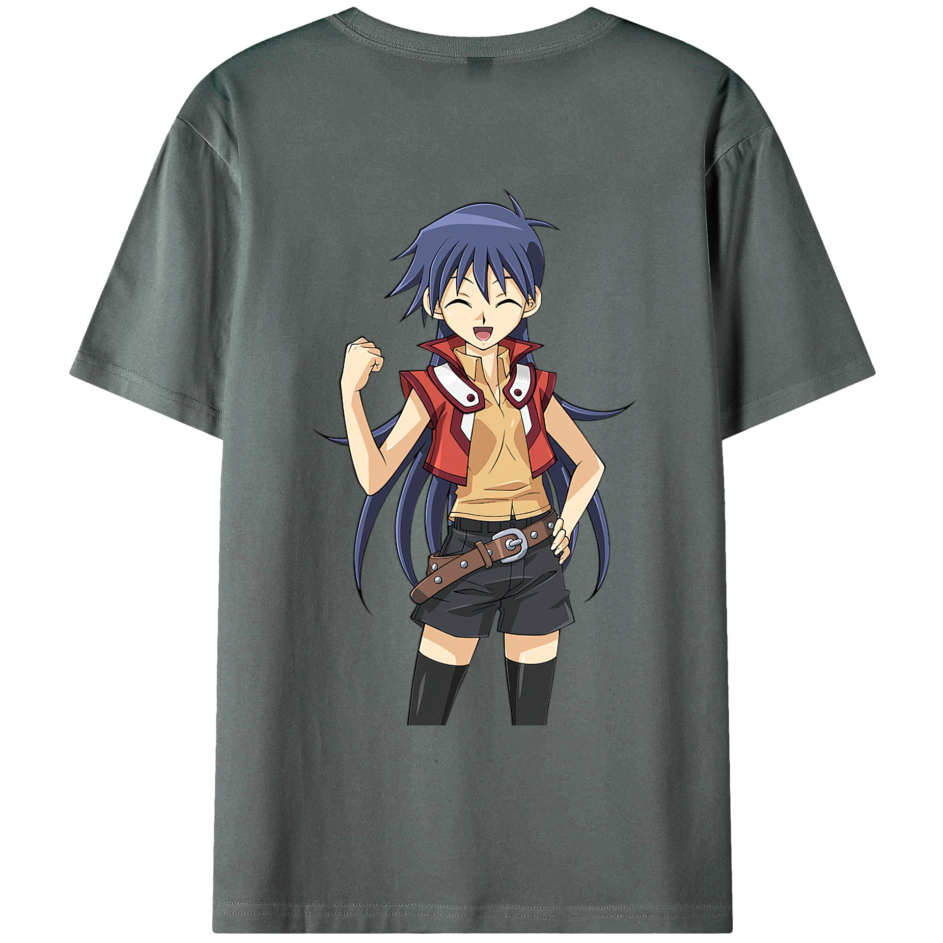 （画像用） 遊☆戯☆王 Yu-Gi-Oh! 綿100％ メンズ半袖Tシャツ（バックプリント） 通気性